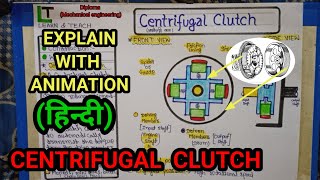 Centrifugal Clutch Explain in hindi  construction and working [upl. by Ignatz55]