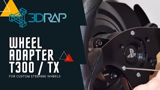 CUSTOM WHEEL ADAPTER MOD FOR THRUSTMASTER T300 AND TX  BUTTONS  PADDLES [upl. by Idnahr]