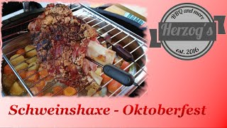 knusprige Schweinehaxe vom Monolith Keramikgrill  Oktoberfest Spezial [upl. by Mozza]