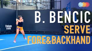 Belinda Bencic  Court level Practice Slow Motion [upl. by Charil]