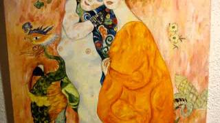 KLIMT Le amiche  Falsi dautore Paintings reproductions [upl. by Novehc]