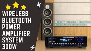 Wireless Bluetooth Power Amplifier System 300WHome Theater Audio Stereo Sound Receiver Overview [upl. by Nossyla]