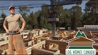 Blockhäuser bauen in Kanada Teil 12…Work and Travel Canada HD 1080p [upl. by Gaillard62]