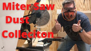 Miter Saw Dust Collection In a Small Shop [upl. by Phillip844]