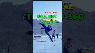 Tornado kick tutorial  Learn 360 kick ⚡️🥋🦵martialarts kick ufc viralshorts [upl. by Gusta]