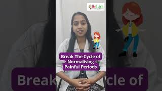 Period Pain Relief Period Cramps Relief Exercise at Home  Dr Leena PT  ReLiva shorts [upl. by Kauslick]