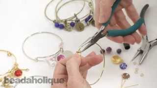 How to Embellish an Expandable Charm Bangle Bracelet [upl. by Phillipp]