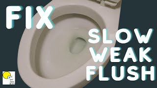 FIX a Weak Flushing TOILET [upl. by Labanna]