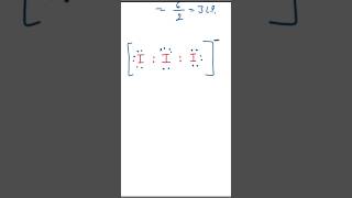 Lewis structure of I3 triiodide ion shorts lewisstructure iitjee iodine chemistry science [upl. by Atinnek]