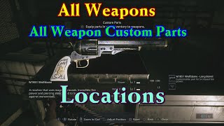 Where To Find All Weapons And All Gun Customizable Parts Locations Resident evil 8 Village [upl. by Delastre]