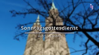 Sonntagsgottesdienst aus St Lorenz zum 1822024 [upl. by Leahcimluap749]