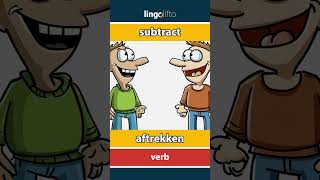 🇬🇧🇳🇱 subtract  aftrekken  vocabulary builder  learn English  laten we Engels leren [upl. by Ordway266]