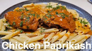 Hungarian chicken paprikash [upl. by Stacie]