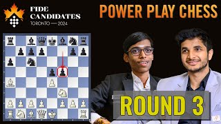 Vidit Gujrathi vs Praggnanandhaa Rameshbabu  FIDE Candidates 2024  Round 3 [upl. by Garrik]