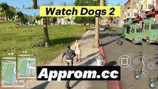 WATCH DOGS 2 PPSSPP ISO Play For Android Gameplay  free roam [upl. by Mehalick]