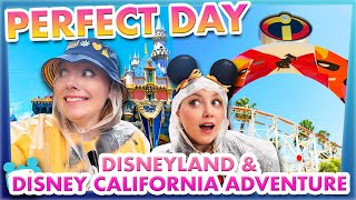 Disneyland and Disney California Adventure in ONE Perfect Day [upl. by Kotto]