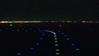 【飛行機 夜景着陸】シアトルから羽田空港 ビジネスクラス SeattleSeaTac Airplane landing Boeing 767 [upl. by Alya]