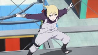 Boruto amp Mitsuki vs Inojin Shikadai Chocho HD Boruto Naruto Next Generations [upl. by Dorion]