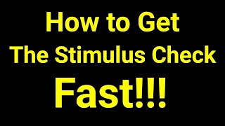 How to Get Your Stimulus Check as Quickly as Possible [upl. by Syman797]