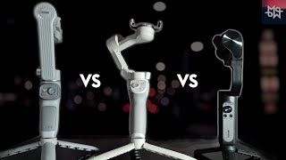 DJI OM 4 vs Hohem iSteady X2 vs Zhiyun Smooth Q3 Review [upl. by Sokul69]