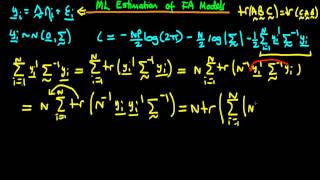 Maximum likelihood estimation of factor analysis models  part 2 [upl. by Ahtikal]