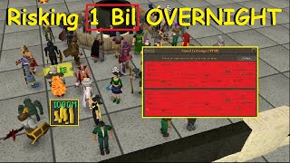 Taking RISKS with my overnight flips  Old School RuneScape OSRS [upl. by Jami]