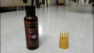 REGLET ONION HAIR OIL UNBOXING hairoil onionhairoil umboxing trendingshorts [upl. by Laniger]