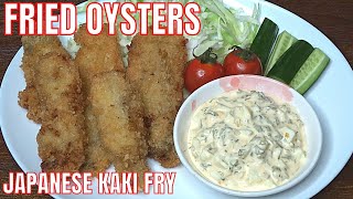 FRIED OYSTERS WITH HOMEMADE TARTAR SAUCE [upl. by Ellatnahc569]