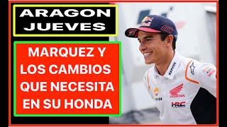 Los Problemas a Solucionar de Marquez para ser Competitivo en Aragon [upl. by Ezirtaeb]