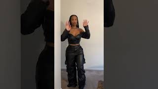 Tall girl friendly Amazon faux leather cargo pants [upl. by Nadeen]