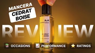 Mancera Cedrat Boise Fragrance Review  Mancera Mens Fragrance Review [upl. by Cogn]