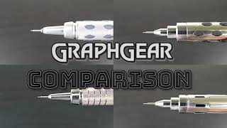 Pentel GRAPHGEAR pencil comparison [upl. by Acinom]