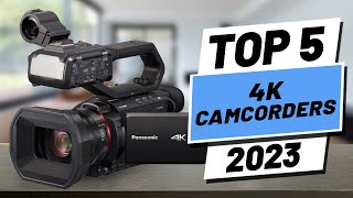 Top 5 BEST 4K Camcorders of 2023 [upl. by Enamart]