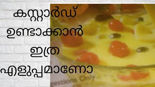 കസ്റ്റാർഡ് ഉണ്ടാക്കാൻ ഇത്ര എളുപ്പമാണോ  teasty kastard recipe malayalm😋 [upl. by Eenal958]