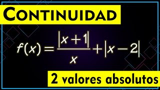 📈 Continuidad de una Función con 2 Valores Absolutos [upl. by Tiffanie679]