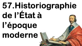 57 Historiographie de lEtat à lépoque moderne [upl. by Nnaylloh]