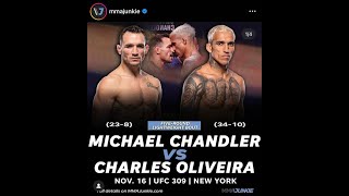 Charles Oliveira vs Michael Chandler 2 UFC309HighlightsBreakdownPrediction [upl. by Wait659]