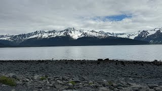 4K Video  Airplane Landing in Anchorage Airport Alaska [upl. by Ernaldus]