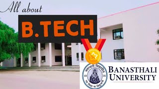 Btech in Banasthali Vidyapith  All about Btech  Btech branches  placement  curriculum  intern [upl. by Decca]