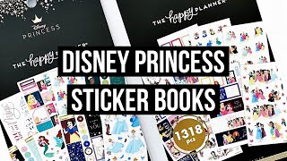 NEW Happy Planner Disney Princess Sticker Books Flip Through amp Review  Happy Planner Haul Oct 2020 [upl. by Eahsal]