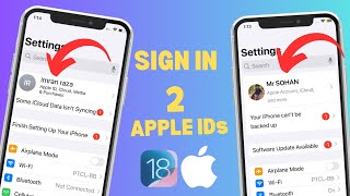 How To Sign in another Apple Id on iphone  Sign in 2 apple Ids on iphone [upl. by Giraud798]