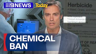 Australian neurologists calling for popular herbicide chemical to be banned  9 News Australia [upl. by Seidule]