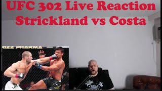 UFC 302 Live Reaction Strickland vs Costa [upl. by Leverett]