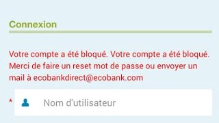 Comment accéder à mon compte ecobank sans les questions de sécurité [upl. by Lahcim336]