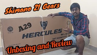 Hercules A29 Top Gear Cycle Unboxing and Review in Telugu [upl. by Rennug]