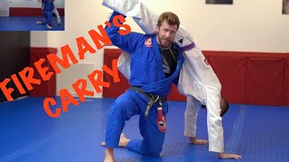 Fireman’s Carry  Great Takedown for Jiu Jitsu [upl. by Guyon911]