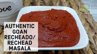 Authentic Goan Recheado Rechead Masala Recipe  Goan Red Masala Recipe  ASMR Cooking Video [upl. by Nitaj480]