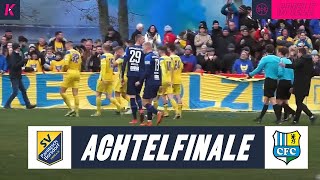 Pflichtaufgabe für den CFC im Pokal gegen Kreisoberligisten  PanitzschBorsdorf  Chemnitzer FC [upl. by Aronal919]