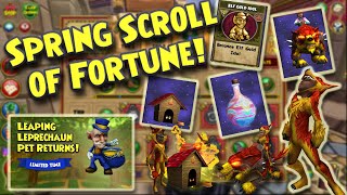 Wizard101 🌷SPRING 2024 SCROLL of FORTUNE Review🌷 [upl. by Ttayw]