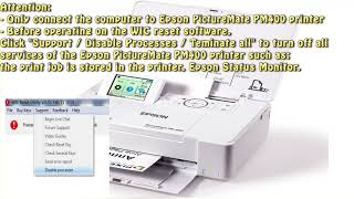 Reset Epson PictureMate PM400 Waste Ink Pad Counter [upl. by Teodora568]